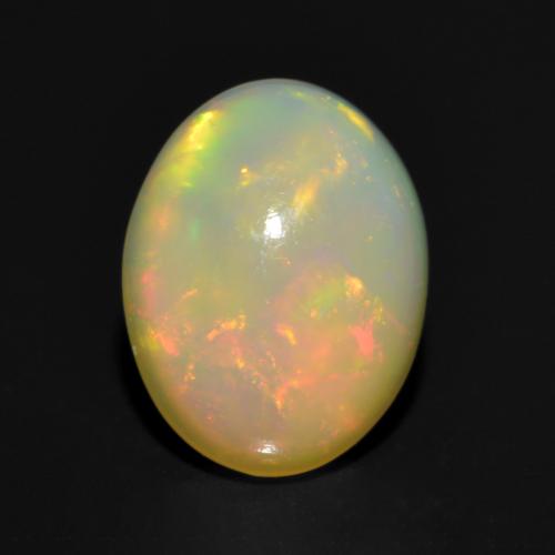 Multicolor Opal Gem - 1.1ct Oval Cabochon (ID: 555385)