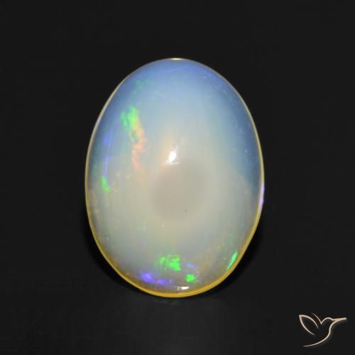 1.05ct Natural Multicolor Opal, Oval, Transparent