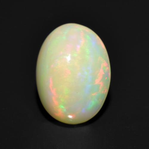 Multicolor Opal Gem - 1.2ct Oval Cabochon (ID: 555387)