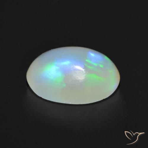 Opal Gemstone in 9 x 7 mm (calibrated) Size for Sale, Opal Stone in Multicolor Color