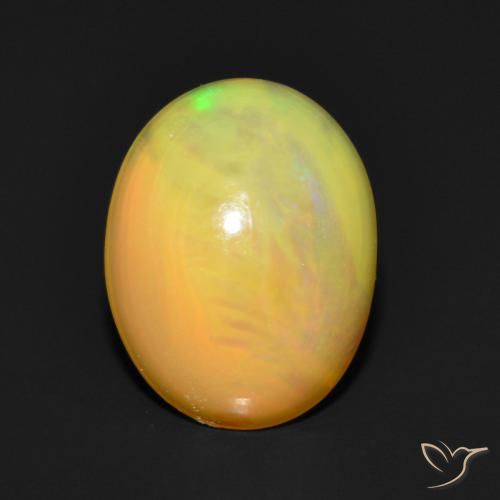 0.97ct Natural Multicolor Opal, Oval, Translucent