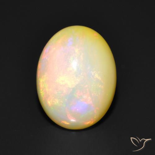 1.77ct Natural Multicolor Opal, Oval, Translucent