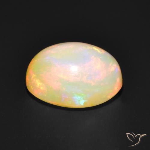 Opal Gemstone in 9 x 7 mm (calibrated) Size for Sale, Opal Stone in Multicolor Color