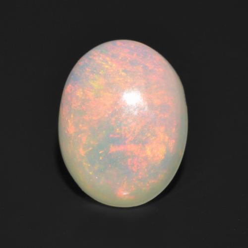 Multicolor Ópalo Gema - 1.1ct Cabujón Óvalo (ID: 555621)
