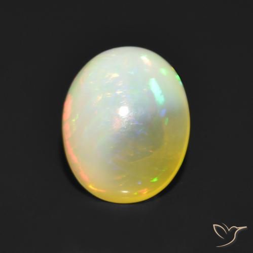 1.17ct Natural Multicolor Opal, Oval, Translucent