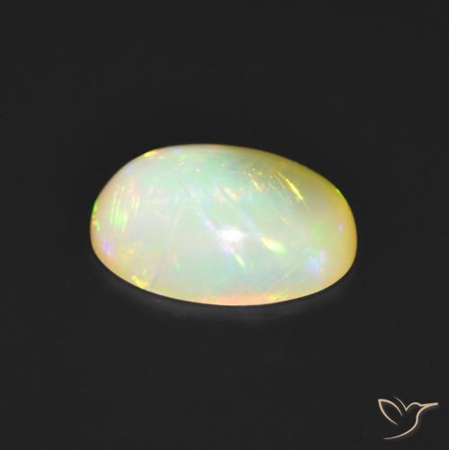 Opal Gemstone in 9 x 7 mm (calibrated) Size for Sale, Opal Stone in Multicolor Color