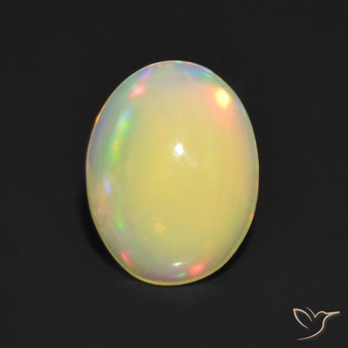1.24ct Natural Multicolor Opal, Oval, Translucent, Photo A