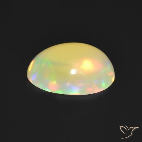Opal Gemstone in 9 x 7 mm (calibrated) Size for Sale, Opal Stone in Multicolor Color