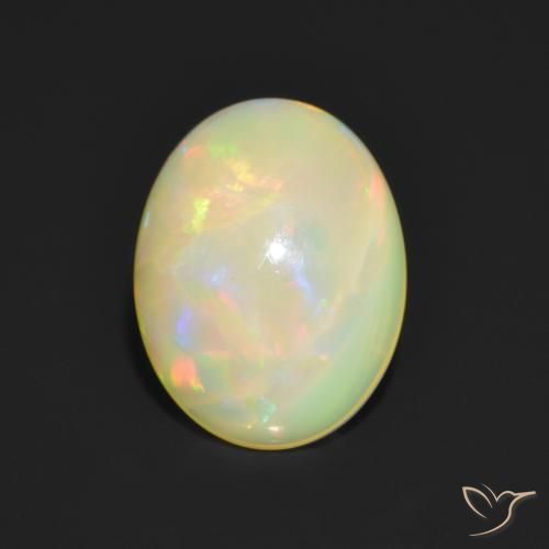 1.04ct Natural Multicolor Opal, Oval, Translucent