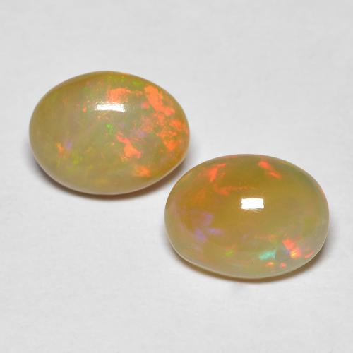 Multicolor Opal Gem - 1ct Oval Cabochon (ID: 556111)