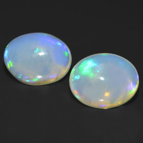 Multicolor Opal Gem - 1.4ct Oval Cabochon (ID: 556115)