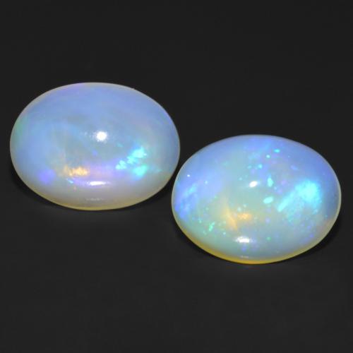 Multicolor Opal Gem - 1.3ct Oval Cabochon (ID: 556116)