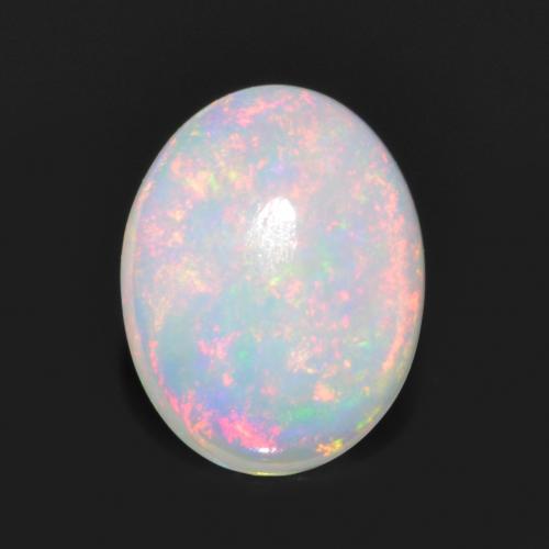 Multicolor Opal Gem - 0.9ct Oval Cabochon (ID: 563748)