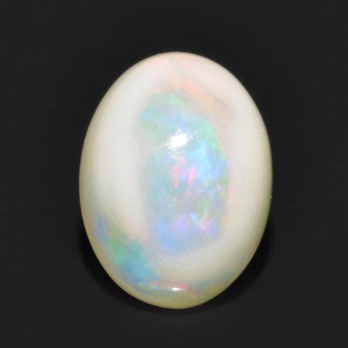 Multicolor Opal Gem - 0.9ct Oval Cabochon (ID: 563749)