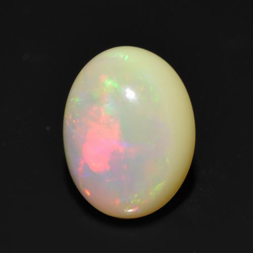 Multicolor Opal Gem - 0.6ct Oval Cabochon (ID: 563842)