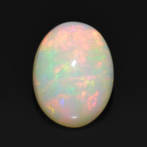 Многоцветный Опал Камень - 1.1ct Овал Кабошон (ID: 563843)
