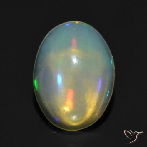 Multicolor Opal Gem - 1ct Oval Cabochon (ID: 563846)