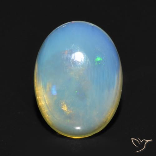 0.82ct Natural Multicolor Opal, Oval, Transparent