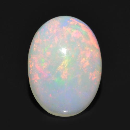 Multicolor Ópalo Gema - 0.8ct Cabujón Óvalo (ID: 563850)