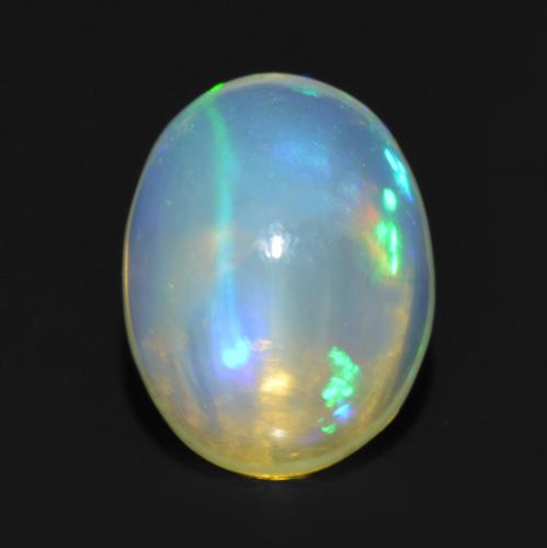 Многоцветный Опал Камень - 1.1ct Овал Кабошон (ID: 563851)