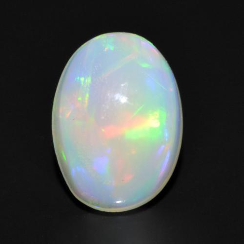 Multicolor Opal Gem - 0.8ct Oval Cabochon (ID: 564189)