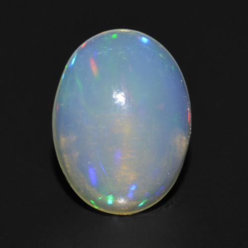 彩色 蛋白石 Gem - 0.7ct 椭圆形凸面型 (ID: 564193)