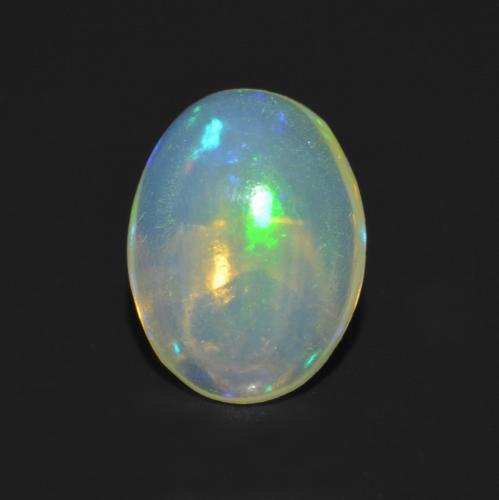 Multicolor Opal Gem - 0.7ct Oval Cabochon (ID: 564195)