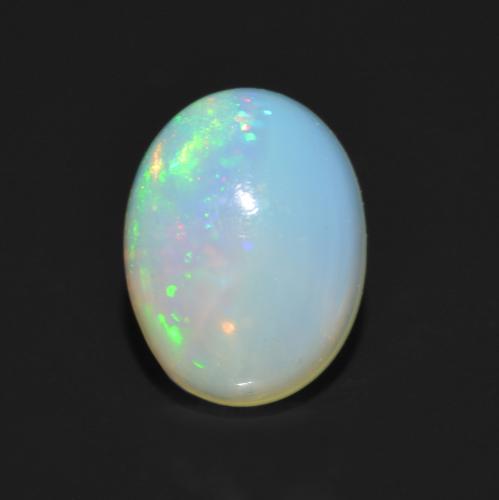 Многоцветный Опал Камень - 0.9ct Овал Кабошон (ID: 564197)