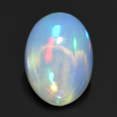 Multicolor Opal Gem - 1.2ct Oval Cabochon (ID: 564376)