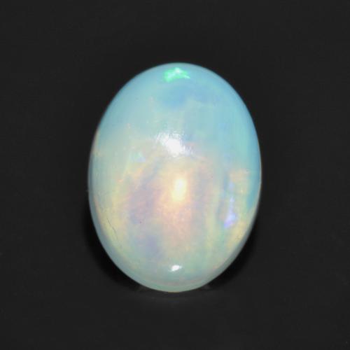 Многоцветный Опал Камень - 0.7ct Овал Кабошон (ID: 564384)