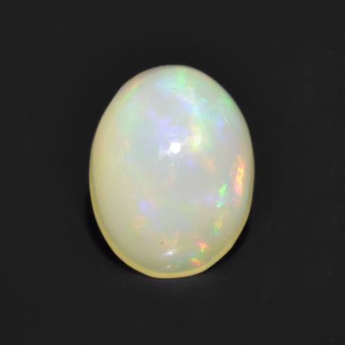 Multicolor Opal Gem - 0.9ct Oval Cabochon (ID: 564386)