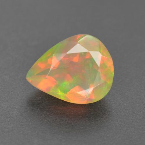 Multicolor Opal Gem - 1.1ct Pear Facet (ID: 576108)