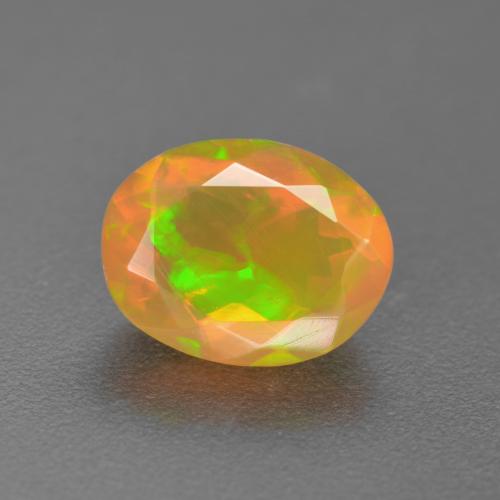 Mehrfarbig Opal Edelstein - 1.3ct Oval facettiert (ID: 576113)