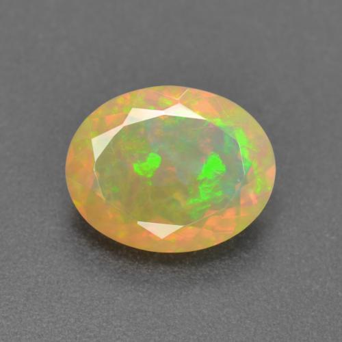 Multicolore Opale Gem - 1.5ct Ovale sfaccettato (ID: 576118)