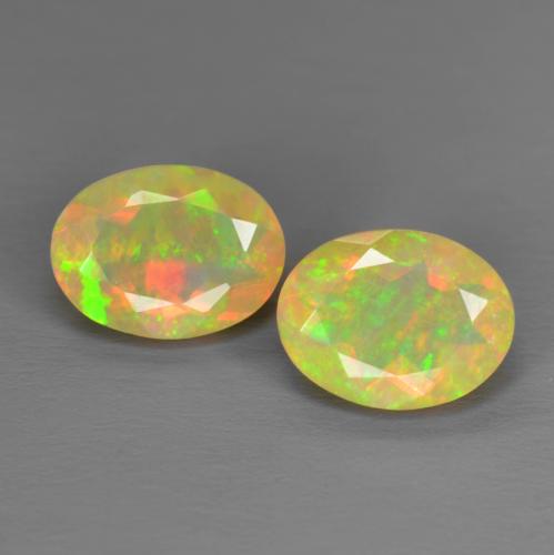 Multicolor Opal Gem - 0.9ct Oval Facet (ID: 576148)