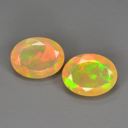 Multicolor Opal Gem - 1.2ct Oval Facet (ID: 576150)