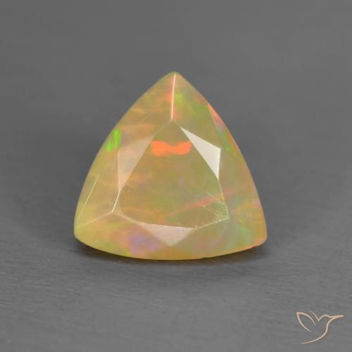 0.91ct Natural Multicolor Opal, Trillion, Translucent