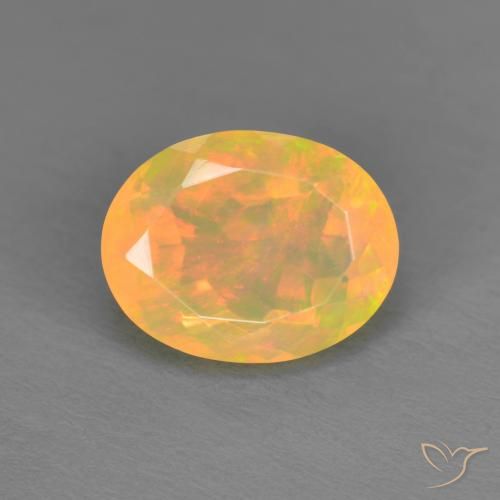 1.43ct Natural Multicolor Opal, Oval, Translucent