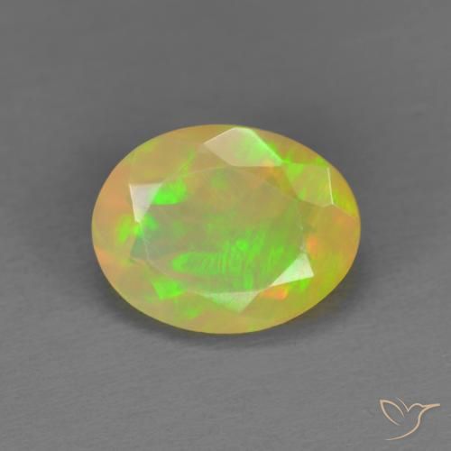 Multicolore Opale Gem - 1.4ct Ovale sfaccettato (ID: 592885)