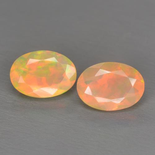 Multicolor Opal Gem - 0.6ct Oval Facet (ID: 592931)