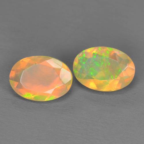 Multicolor Opal Gem - 0.6ct Oval Facet (ID: 592935)