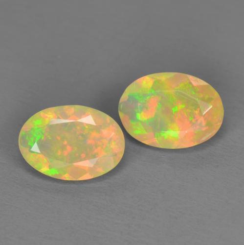 Multicolor Opal Gem - 0.5ct Oval Facet (ID: 592936)