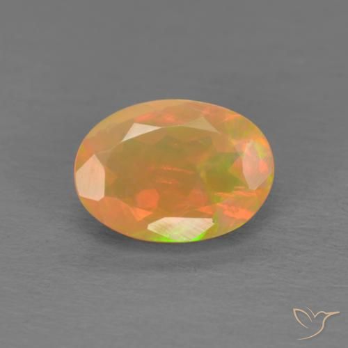 0.74ct Natural Multicolor Opal, Oval, Translucent