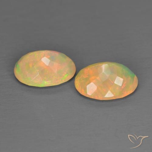 Opal Gemstones in 9 x 7 mm (calibrated) Size for Sale, Opal Stones in Multicolor Color