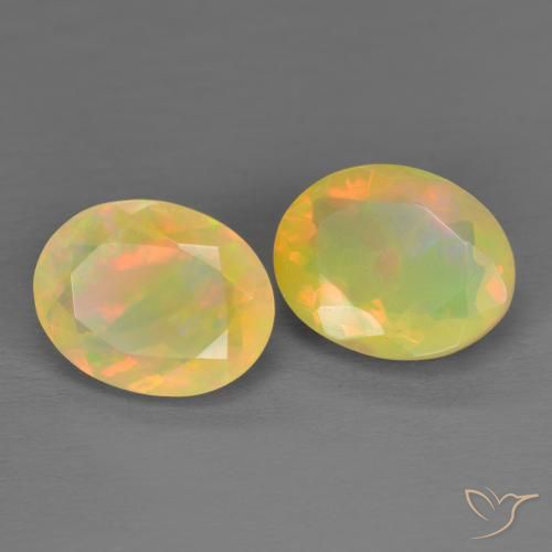 Multicolor Opal Gem - 1.3ct Oval Facet (ID: 593293)