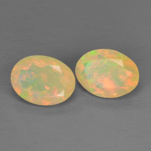Multicolor Opal Gem - 0.8ct Oval Facet (ID: 593294)
