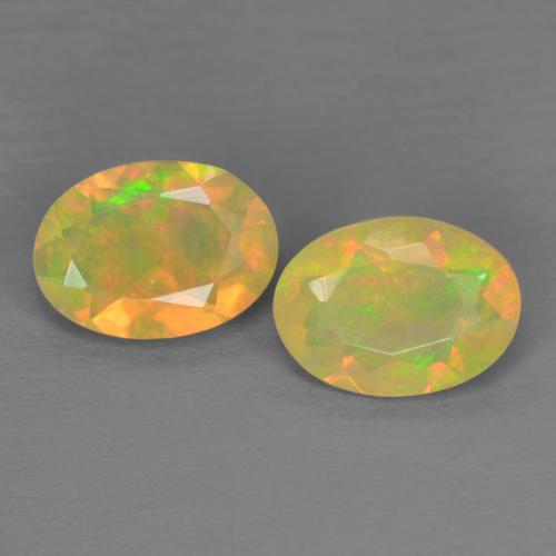 Multicolor Opal Gem - 0.4ct Oval Facet (ID: 593295)