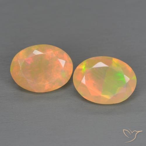 1.63ctw Natural Multicolor Opal, Oval, Translucent