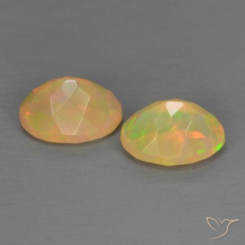 Opal Gemstones in 8 x 6 mm (calibrated) Size for Sale, Opal Stones in Multicolor Color