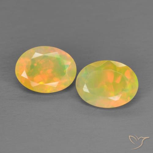 1.55 ct Oval Cut Opal, 8 x 6.1 mm From Ethiopia, Photo A